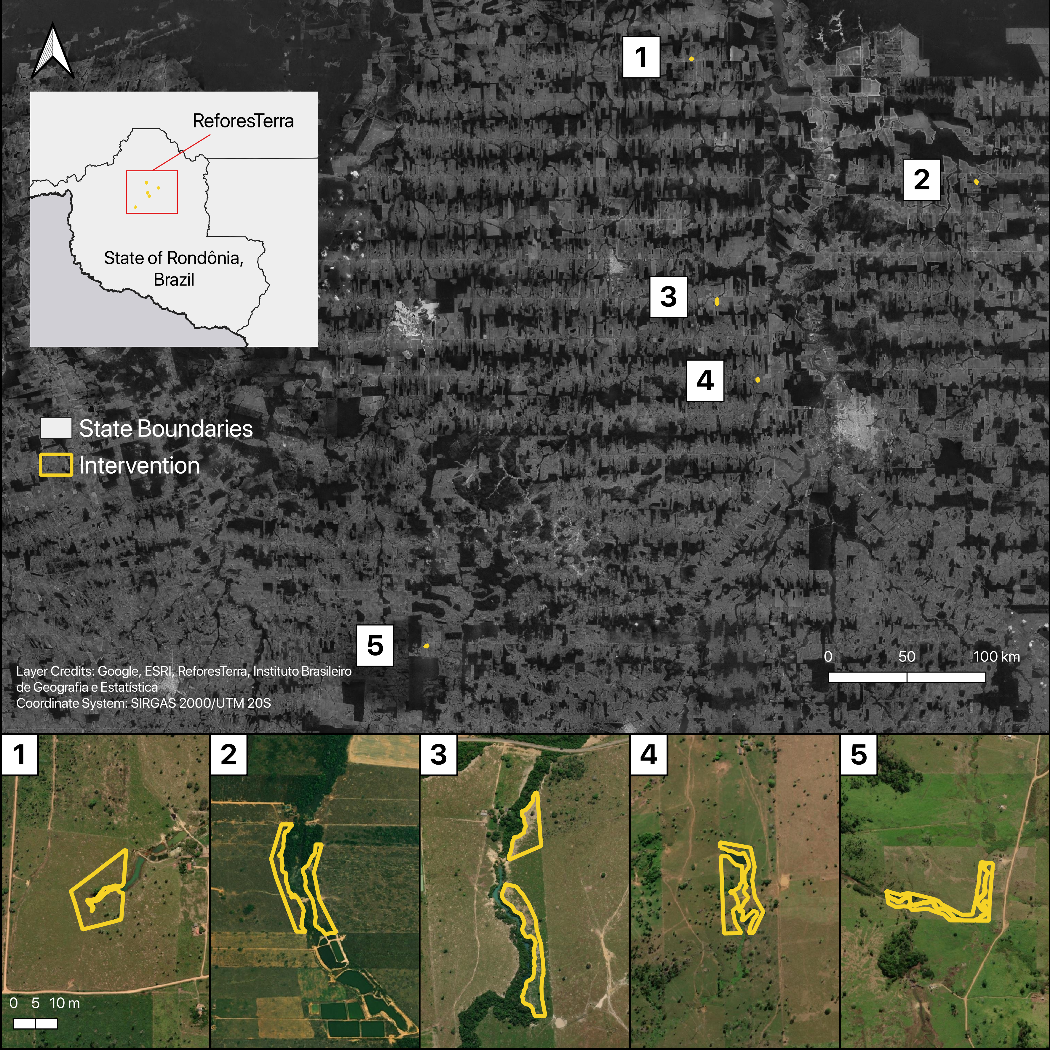 map of reporting units