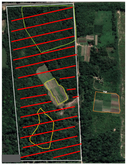 map of reporting units for conserved forest